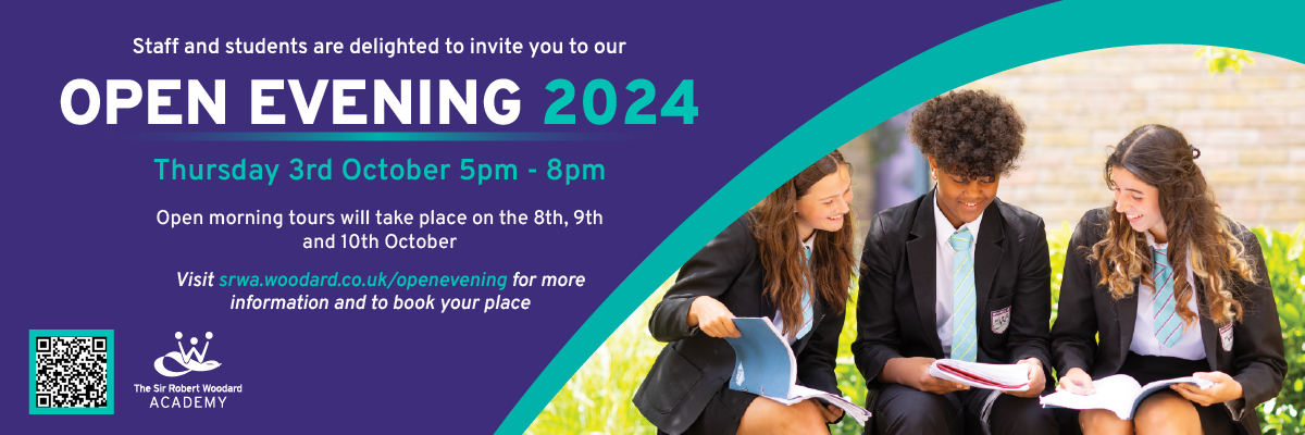 Open evening website banner