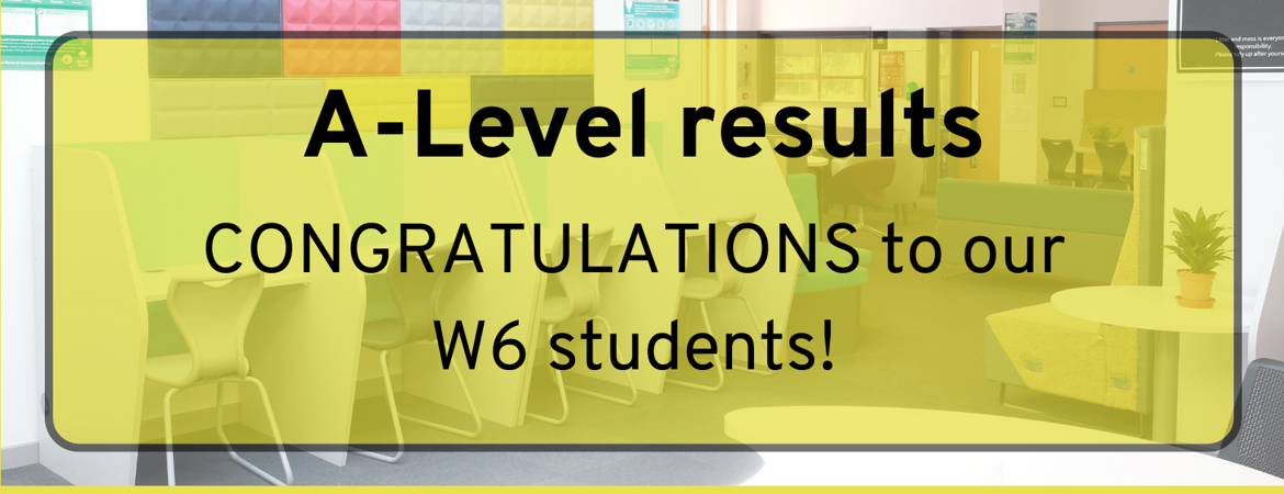 Congratulations to our W6 students receiving thsi A Level results today. (2)